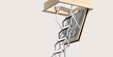 Escamotable sur mesure avec un design épuré, adapté aux besoins spécifiques d’espace.