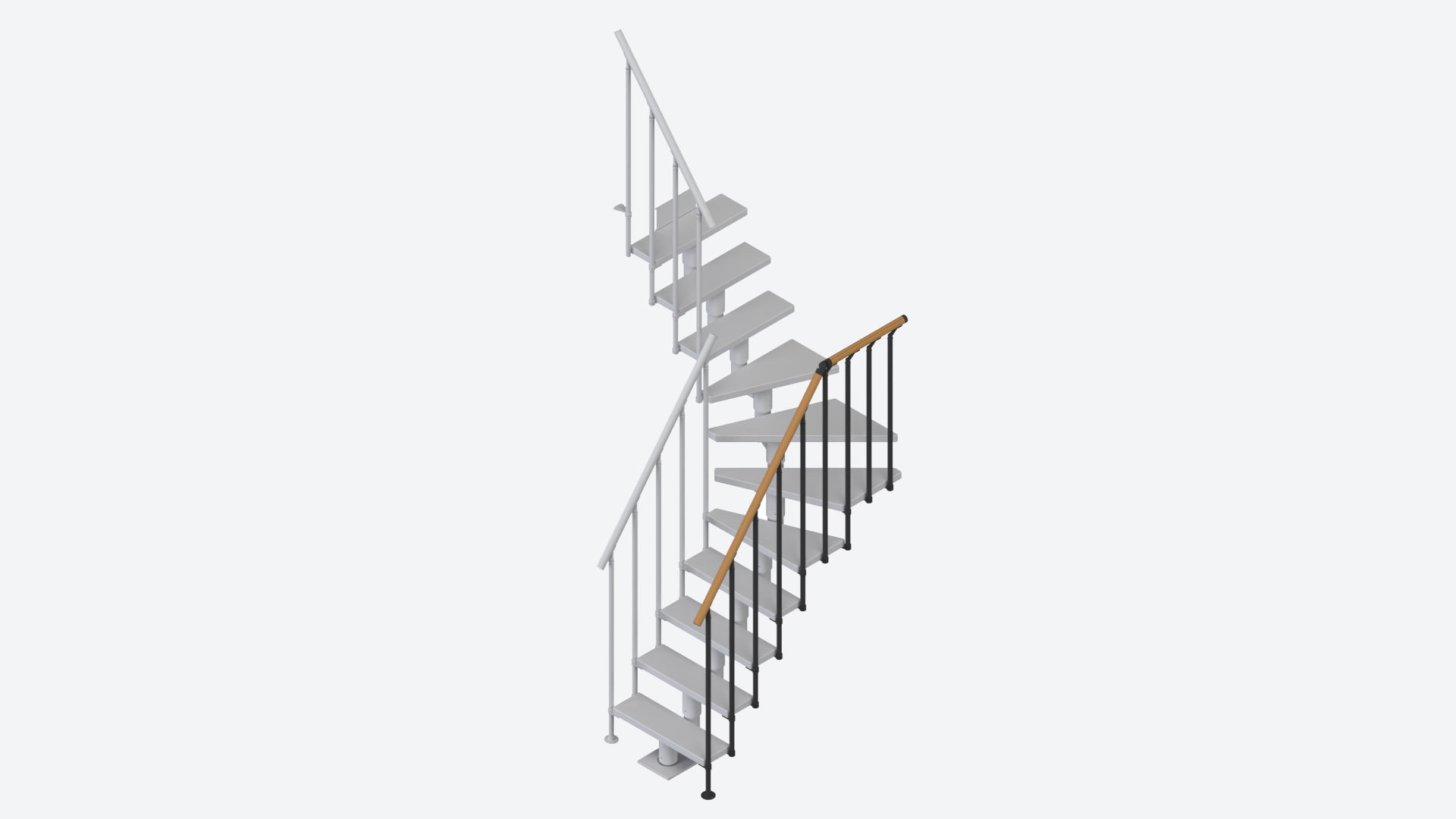 External handrail banister CLASSIC 2 Anthracite, RAL 7016