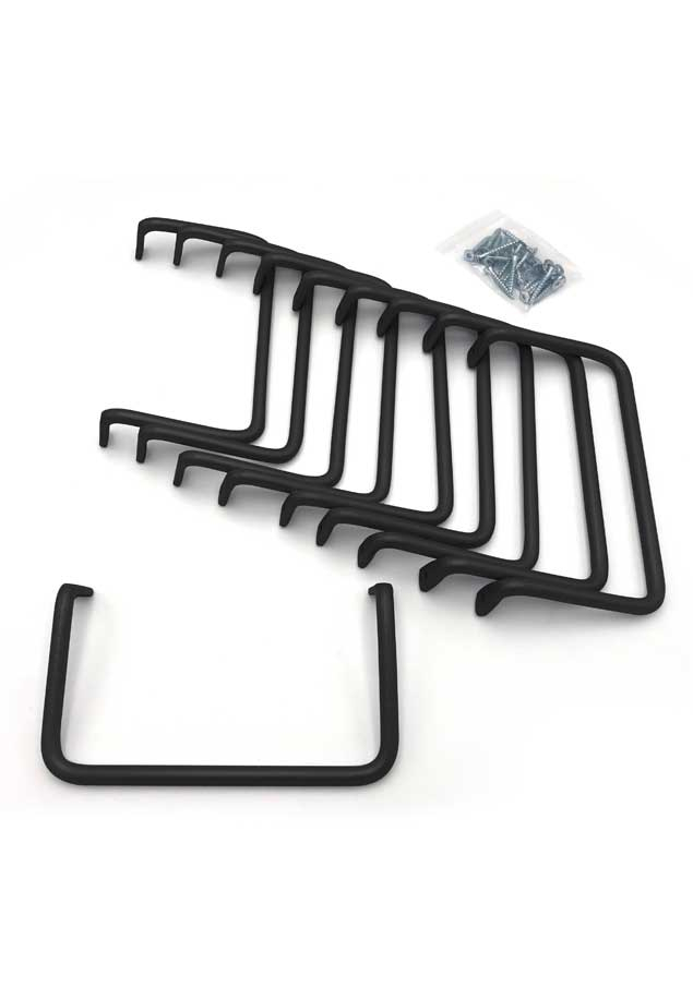 Riser bars for modular staircases 30 pcs Black, RAL 9005