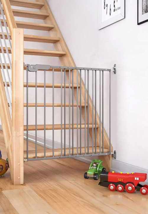 ROBA Barrière d'escalier – bois laqué blanc – 79 à 118 cm – protection pour  enfant et animaux domestiques - Conforama